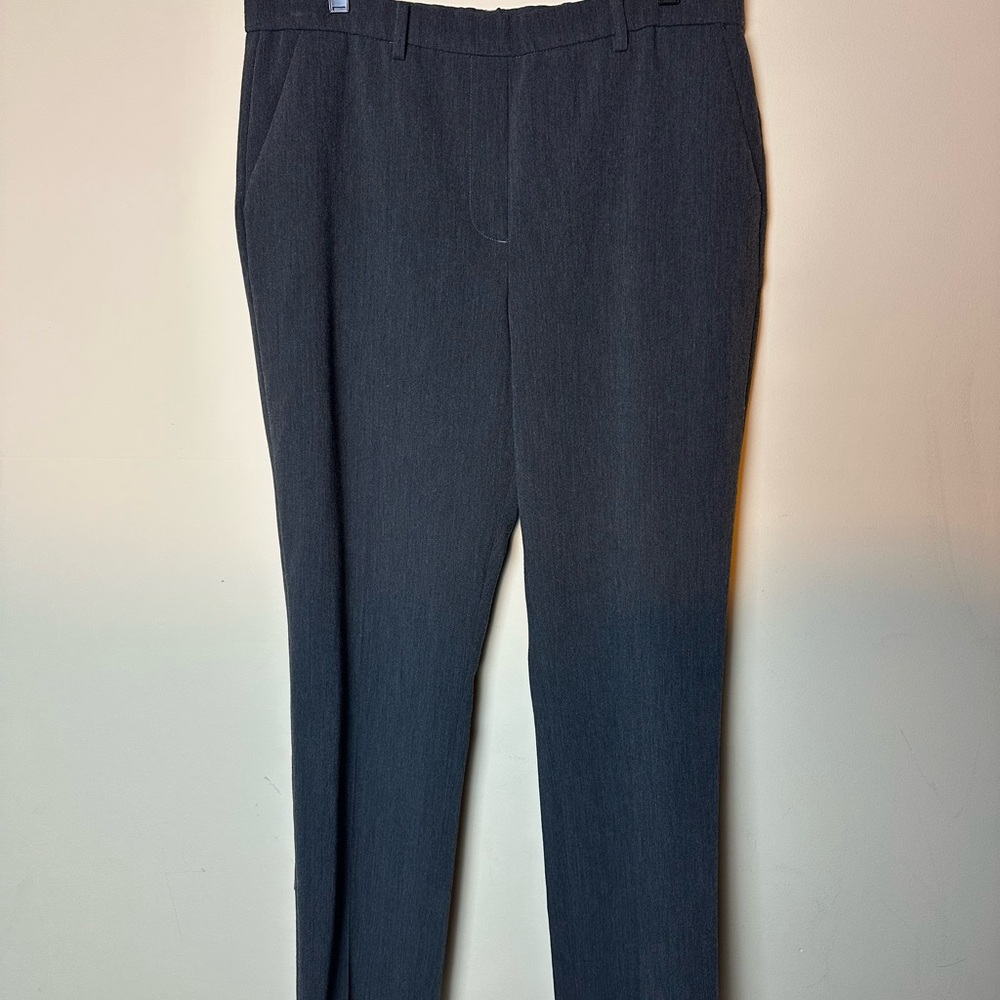 Talbots elastic waist gray grey size 12 dress pants Cambridge Pant career office